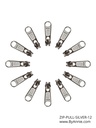 Zipper Pull Set-Silver