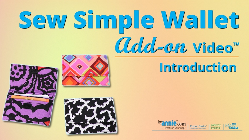Sew Simple Wallet Add-on Video