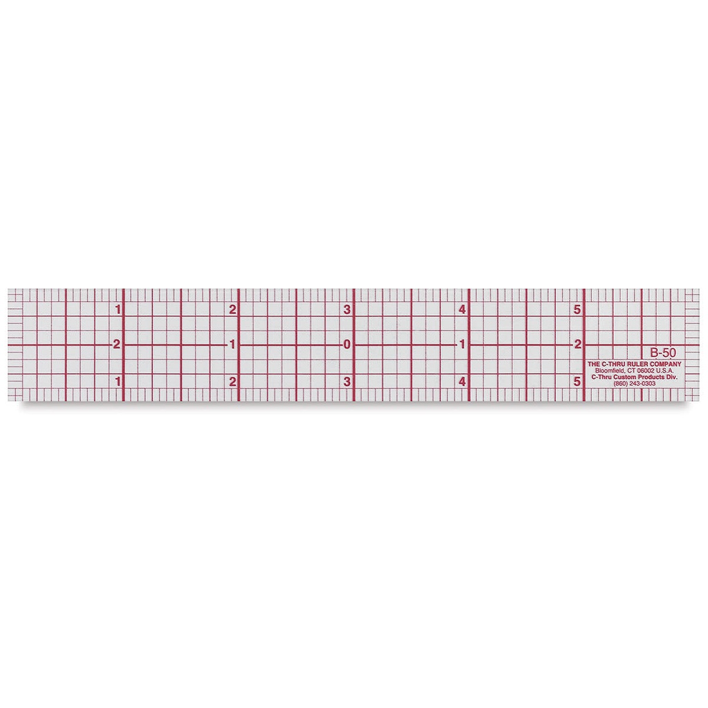 6" C-Thru Ruler (clear) with ⅛" measurements