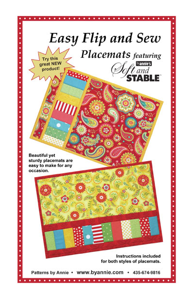 Easy Flip and Sew Placemats