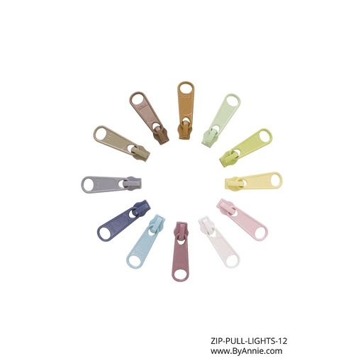 [ZIP-PULL-LIGHTS-12] Zipper Pull Set - Lights